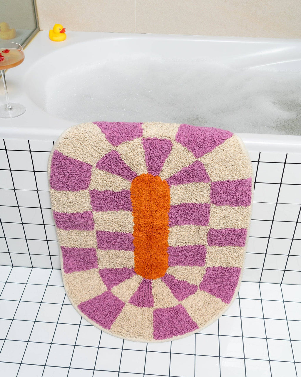 Tapis de bain Rita - magenta