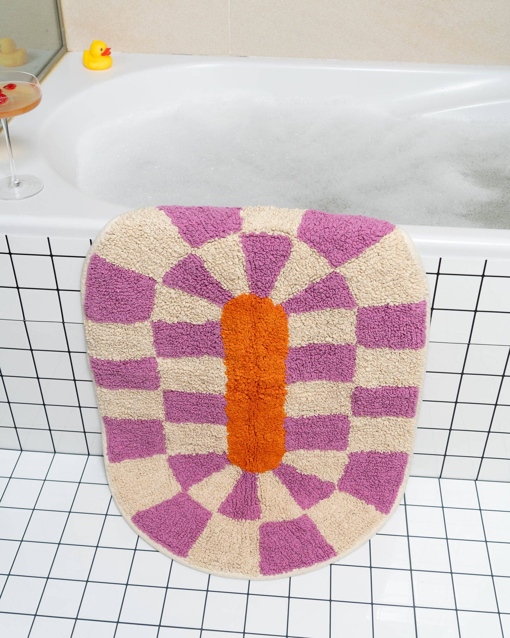 Tapis de bain Rita - magenta