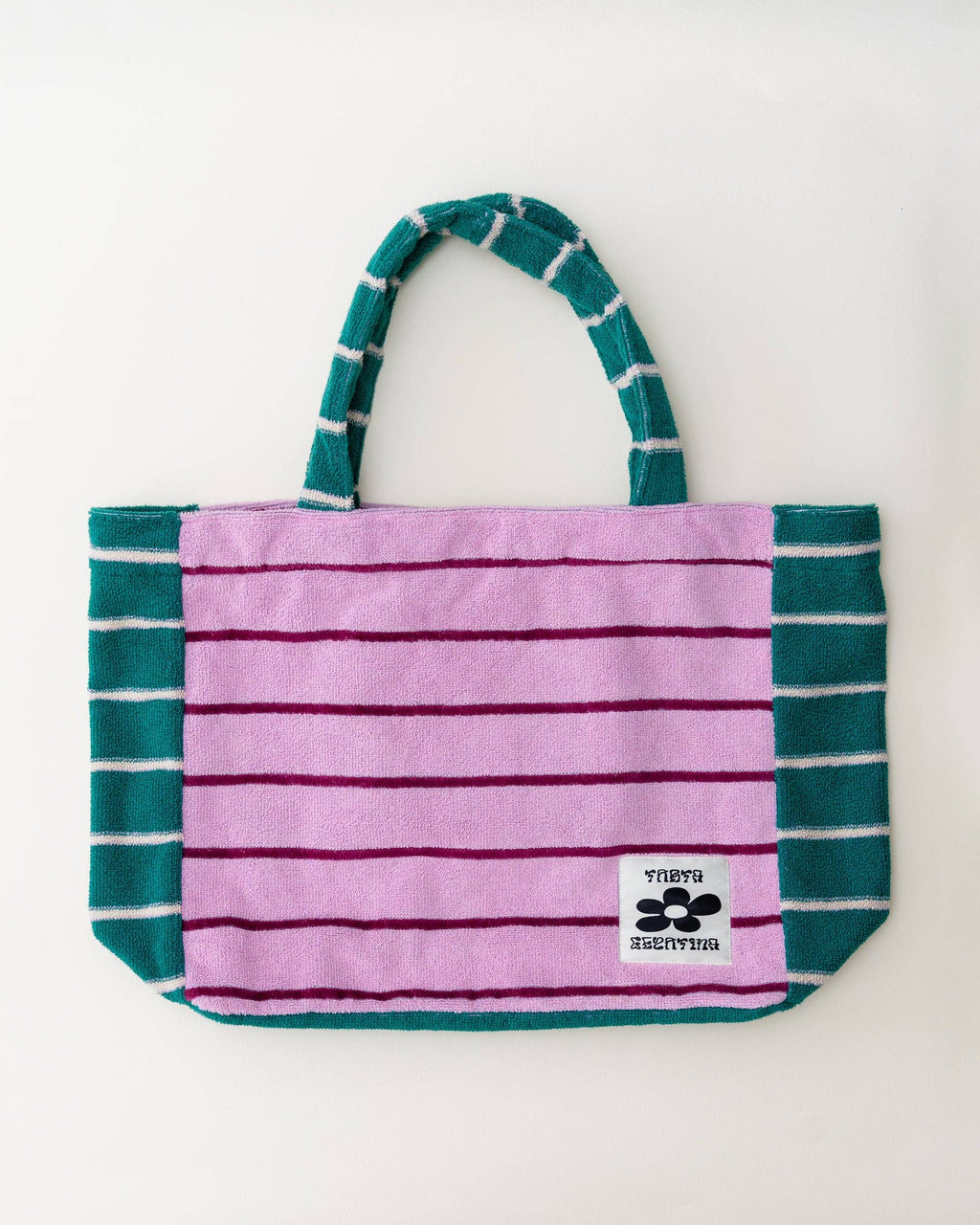 Sac de plage — Rose / Sarcelle