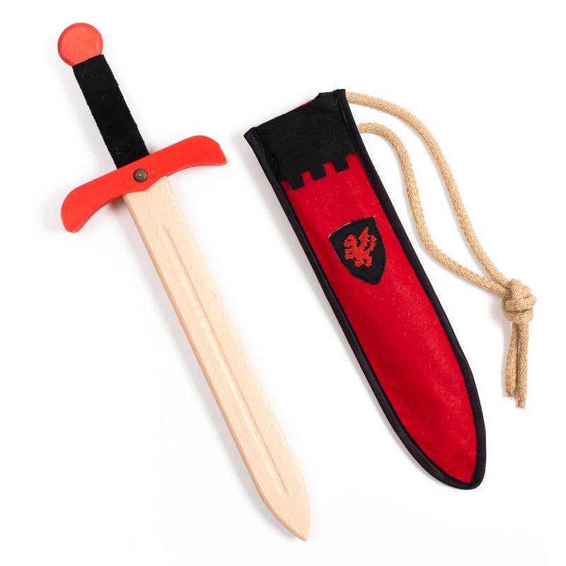 Épée Kamelot S avec étui rouge - ST401F