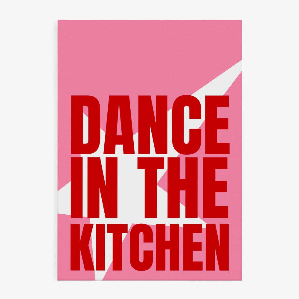 Impression d'art « Danse dans la cuisine » - Affiche pop graphique: Pas de cadre / 30 x 40 cm