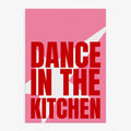 Impression d'art « Danse dans la cuisine » - Affiche pop graphique: Pas de cadre / 30 x 40 cm