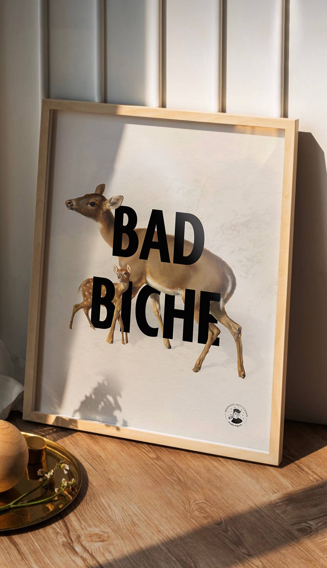 Affiche | Bad Biche | Poster Graphique Et Vintage: L - 30x40cm