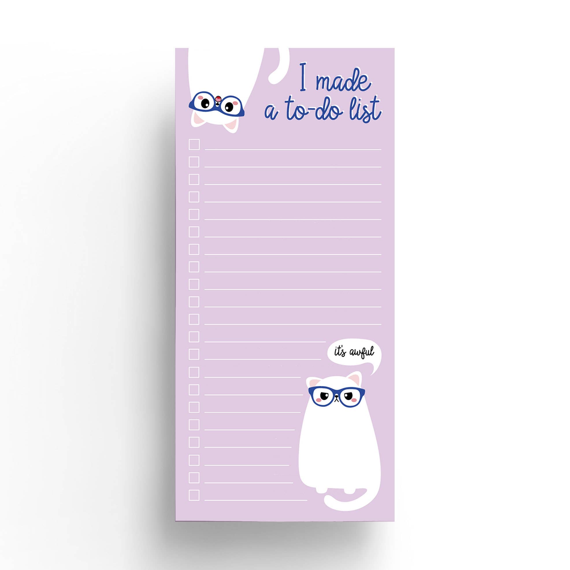 Bloc-notes Grumpy Cat 10 x 21 cm pour listes à faire