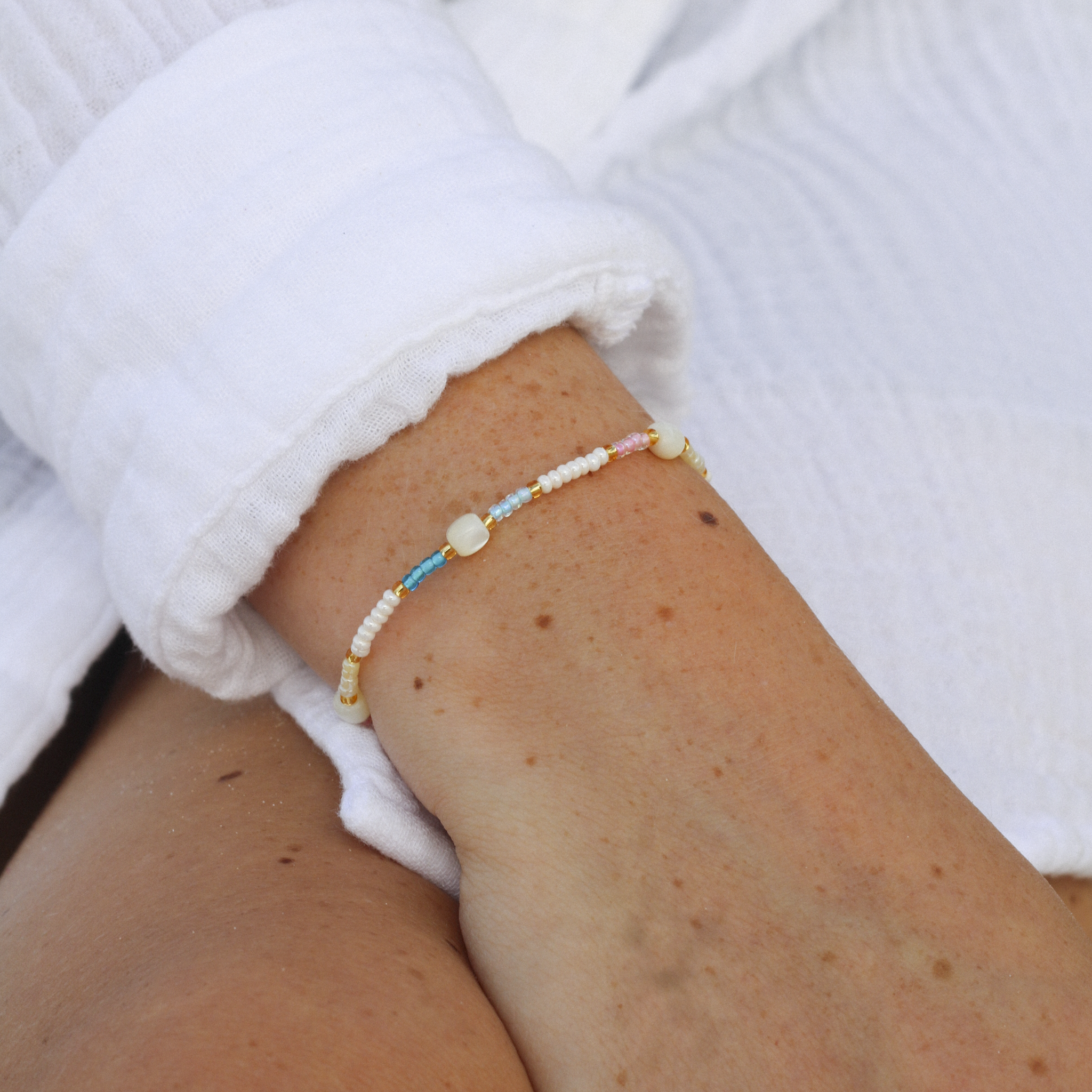 Collection de bracelets en perles colorées « Heure dorée »: Festival