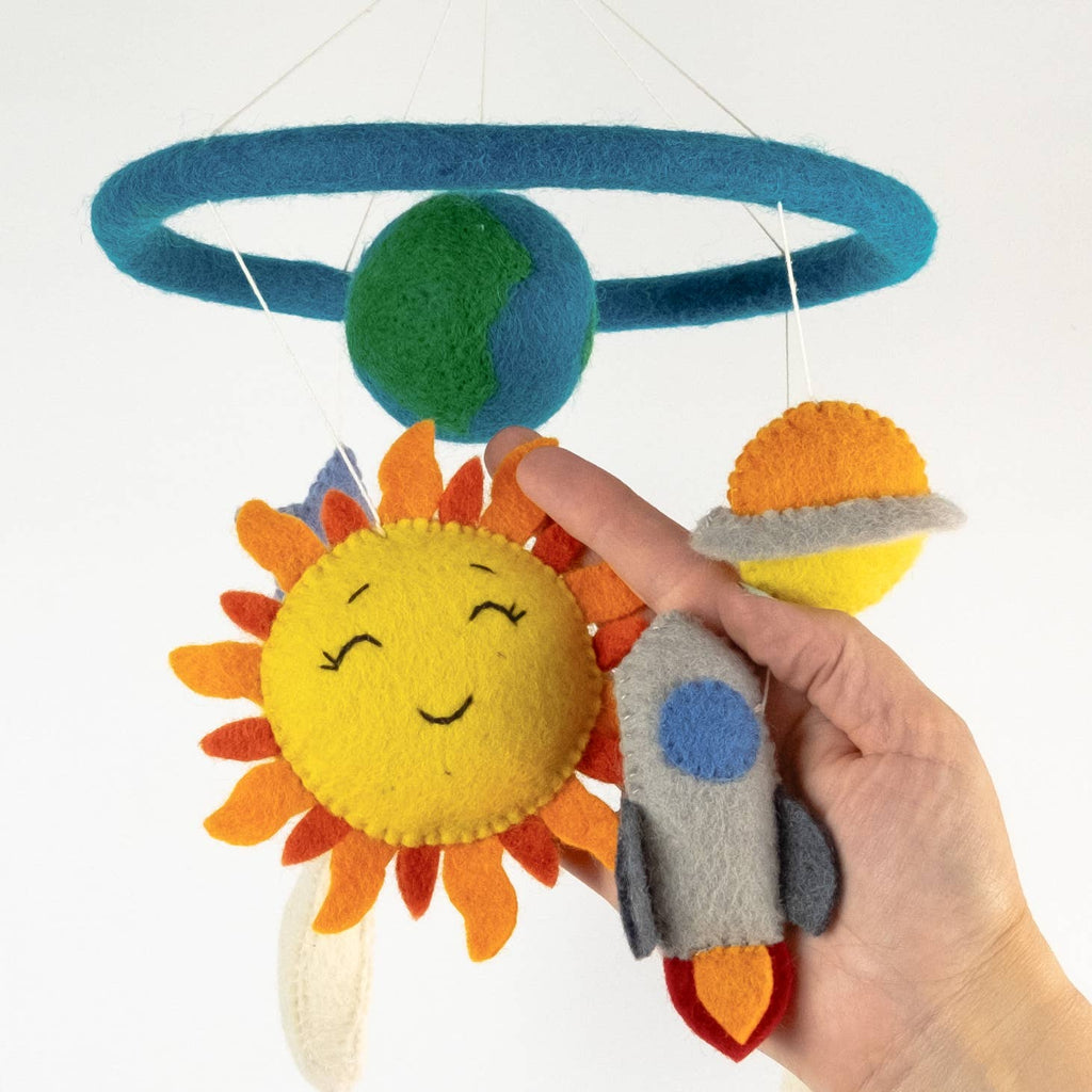 Mobile pour bébé - Décoration de chambre - Planètes et espace