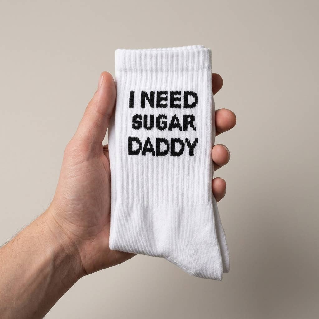 Chaussettes à message « J’ai besoin d’un sugar daddy »: 37-43