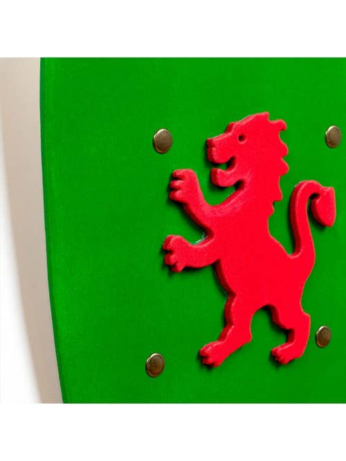 BOUCLIER KAMELOT VERT AVEC LION S - ST536