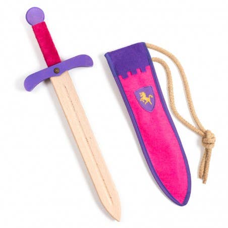 Épée Kamelot S avec étui rose - ST402F