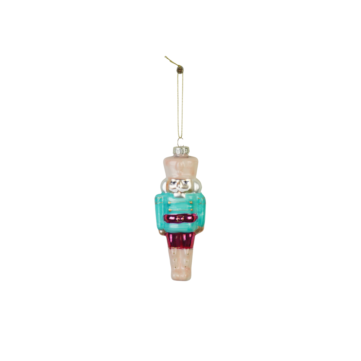 Suspension de Noël -Casse-Noisette- Bleu/Rouge - 6,5x4x17cm