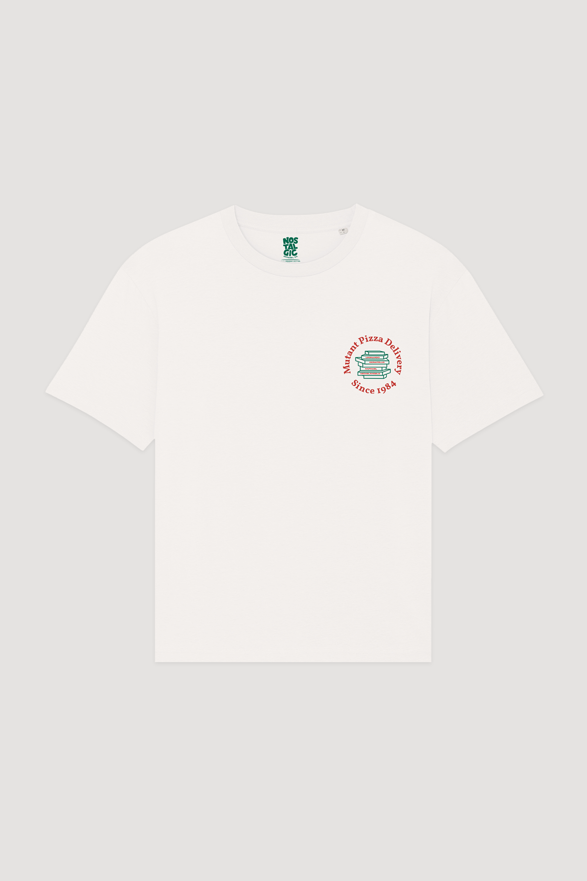 T-shirt unisexe blanc cassé « Mutant Pizza Delivery » | L / Oversize