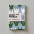 Torchon en coton bio - Tulipes blanches