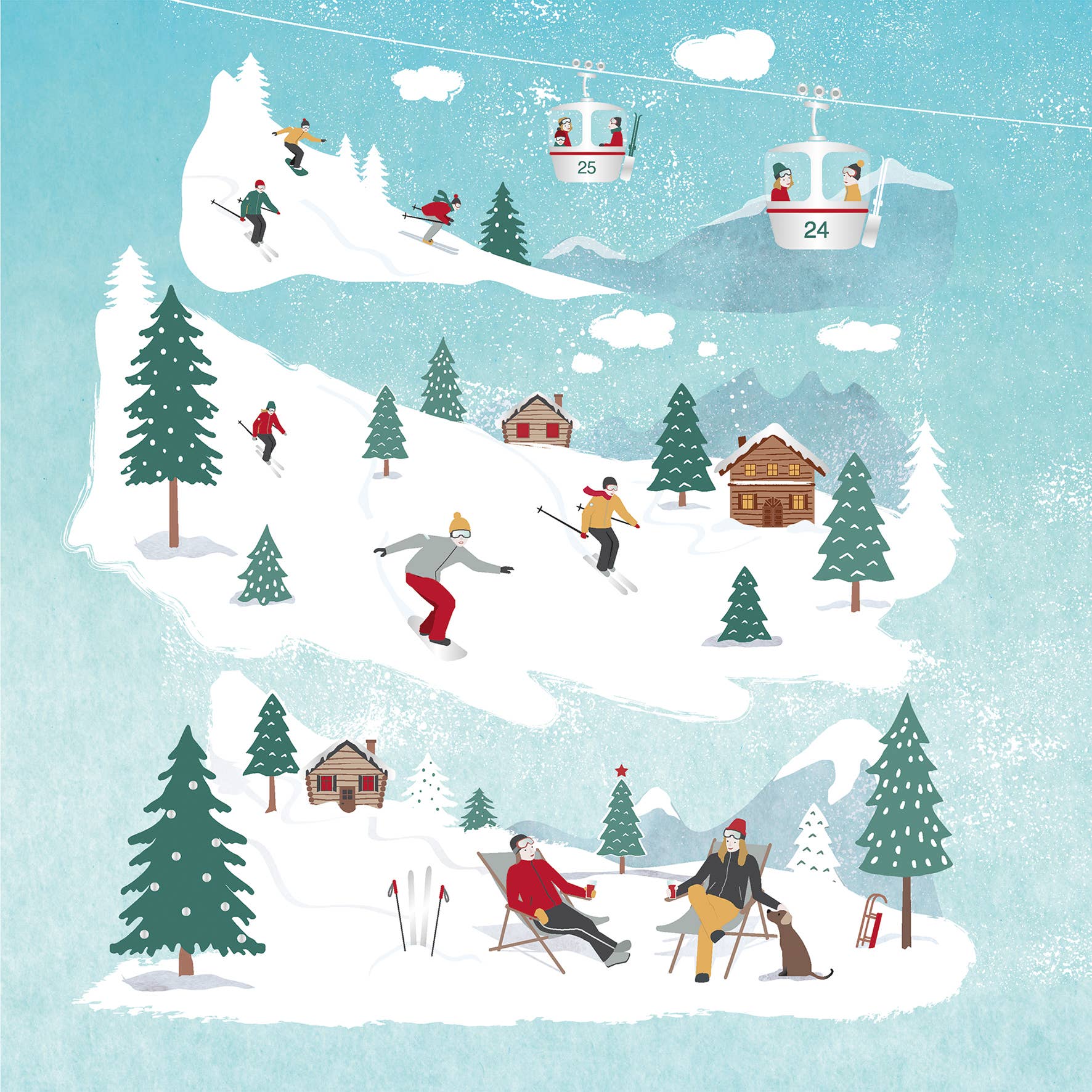 Serviette St. Moritz 33x33