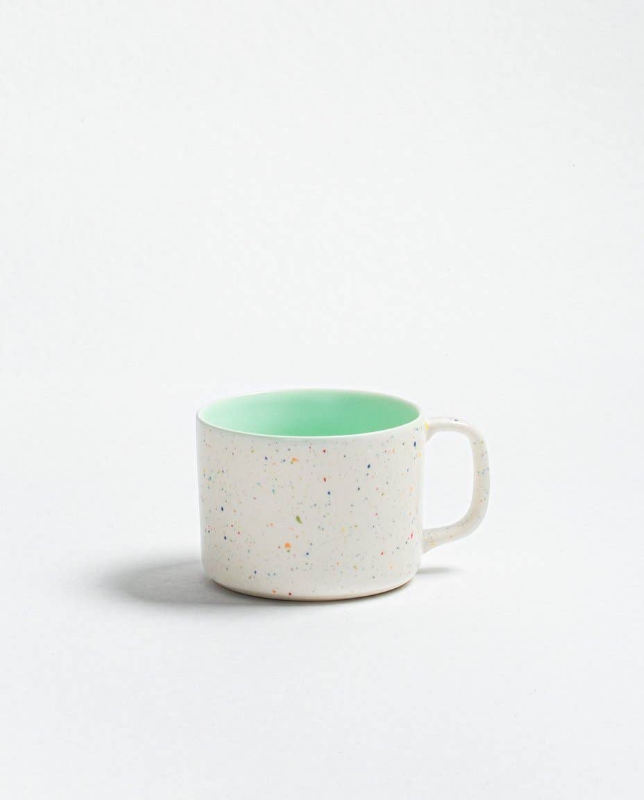 Ensemble Duo Tasses en Grès Breeze Party In/Out 450ml Vert
