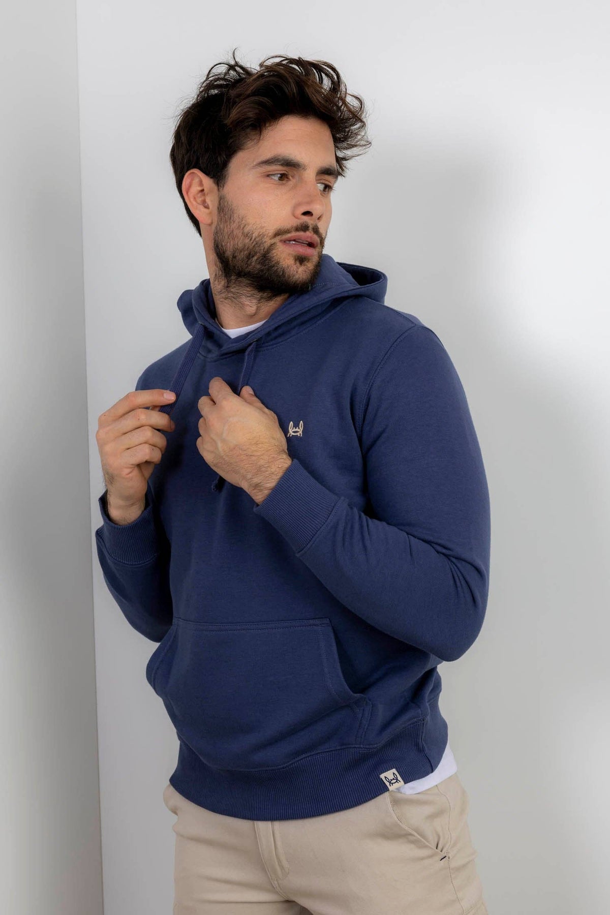 Sweat à Capuche Basique Marine: M