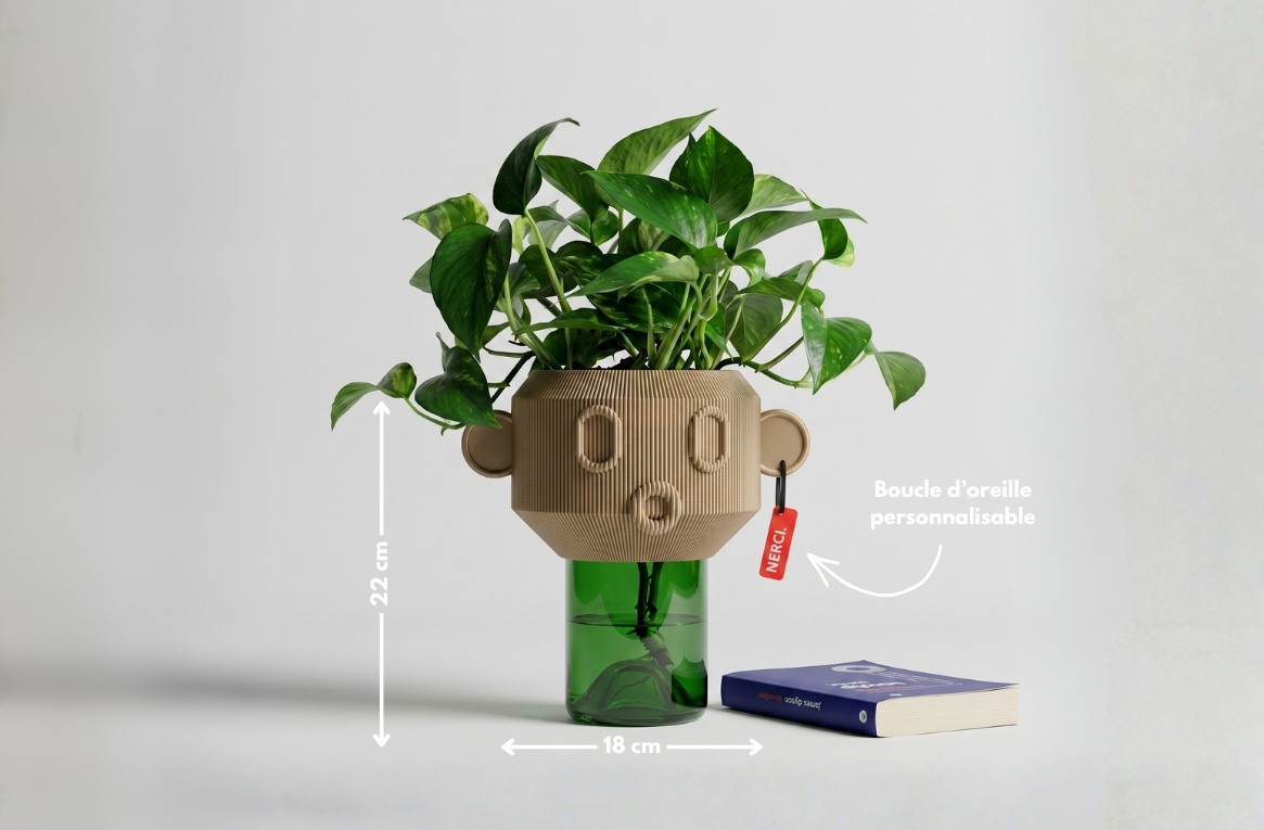Pot de fleur autonome - Mme Terracota