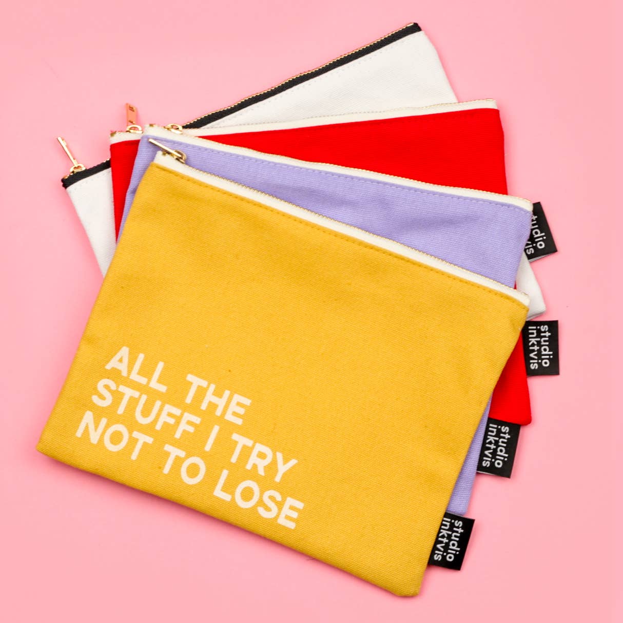 Trousse maquillage lilas « Just Pretending to Be Organized »