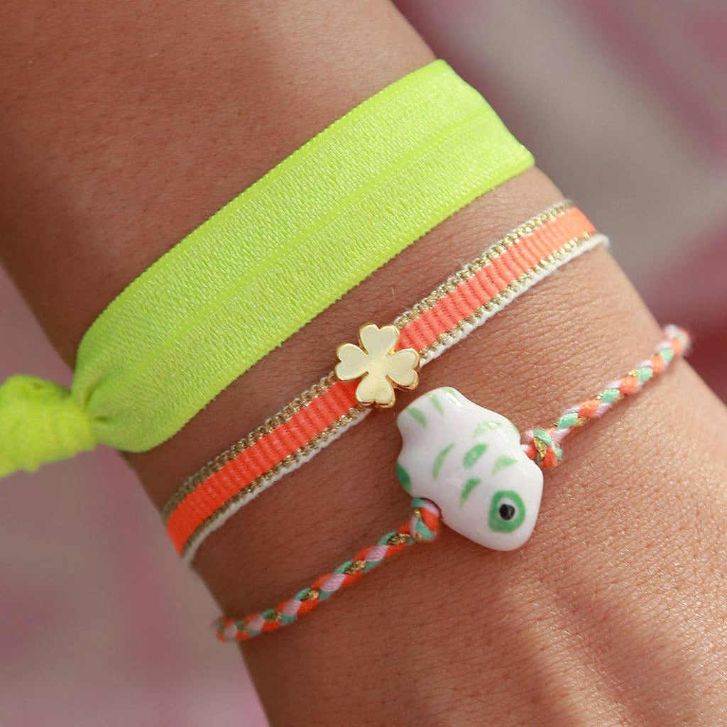 Bracelet tropical avec poisson orange