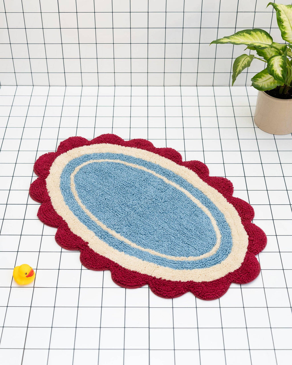 Tapis de bain Carmen: Bleu clair