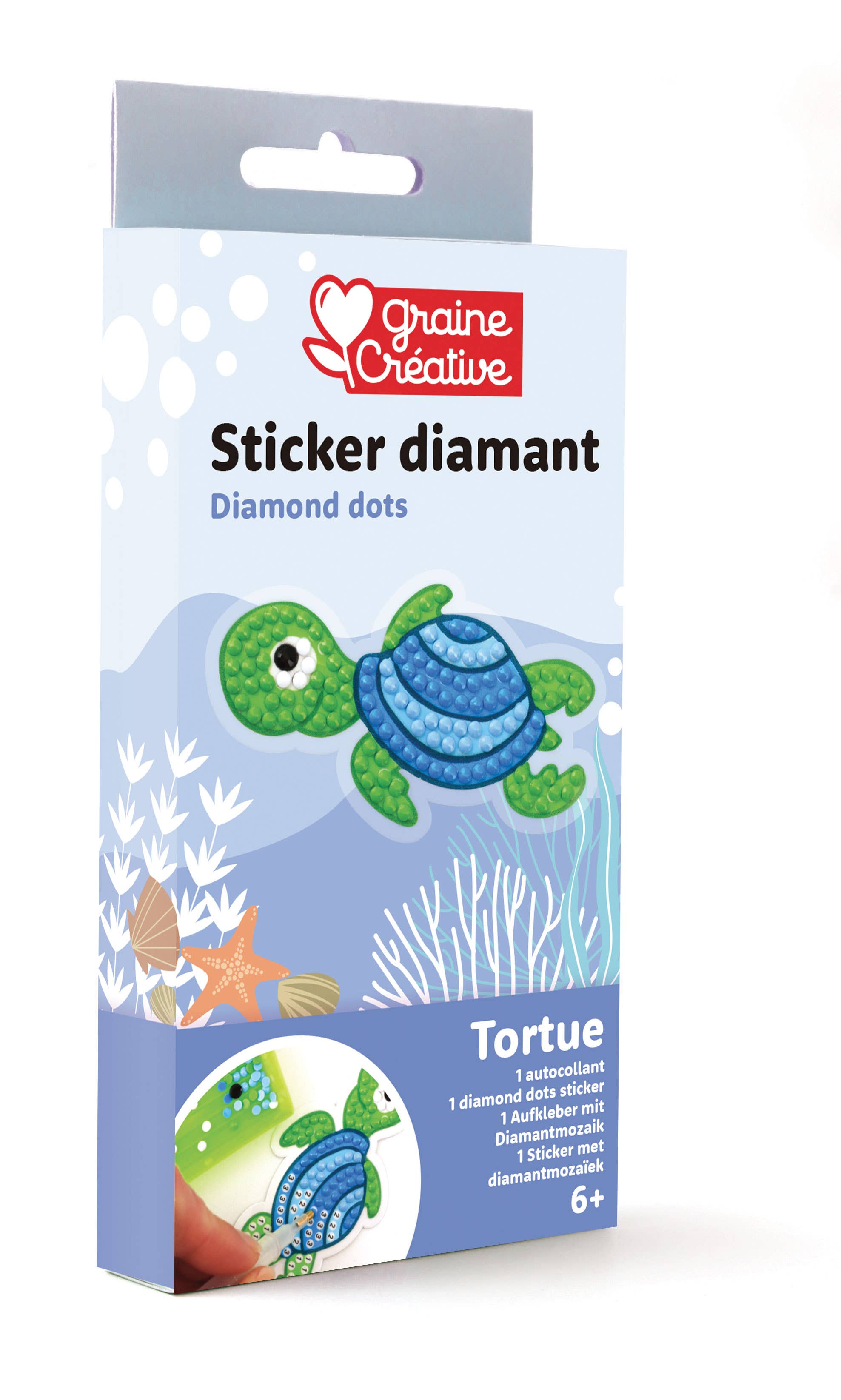 KIT DIAMANT MOSAIQUE STICKER - TORTUE