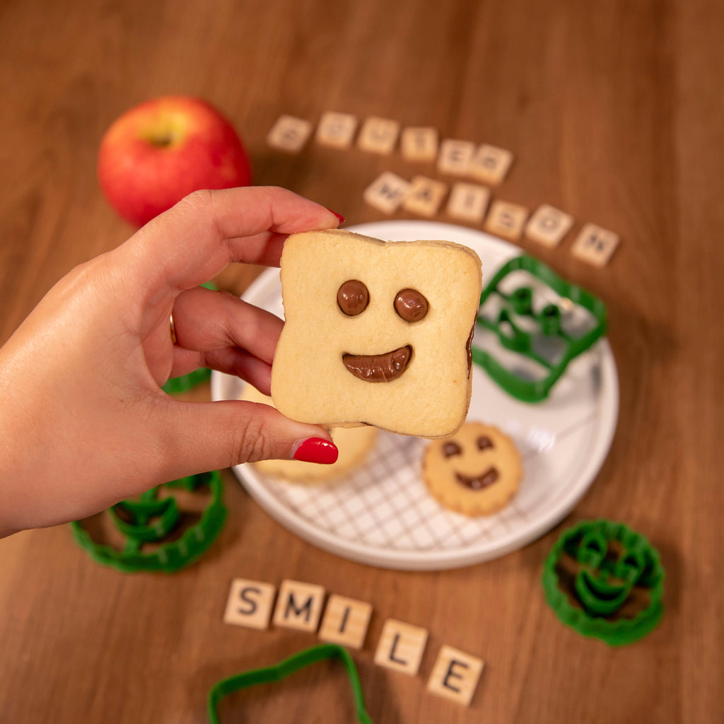 Goûter Enfant "façon BN" - emporte-pièce: Vert