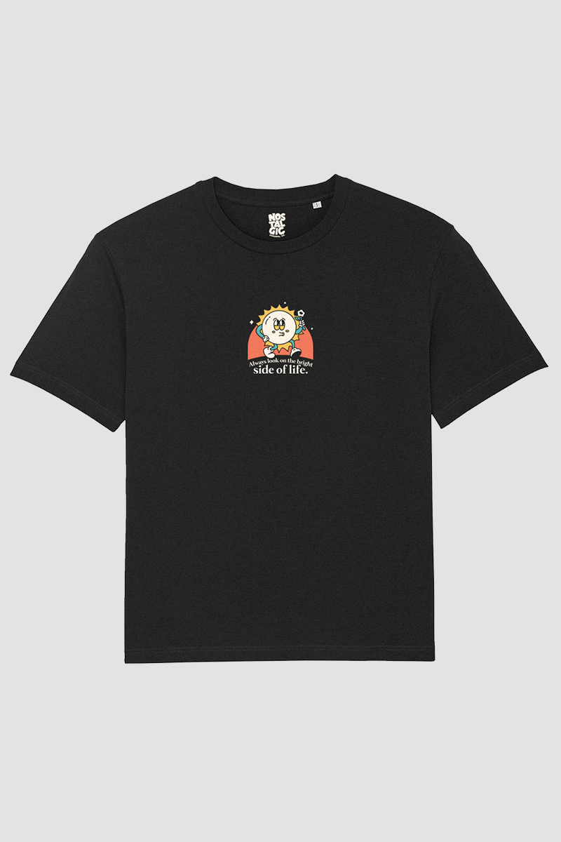 T-shirt unisexe noir « Always look on the bright side of life » | M / Coupe ajustée