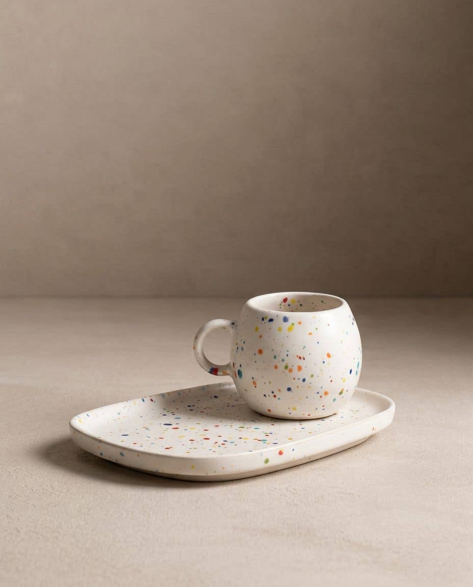Tasse boule blanche 90 ml de la collection Party