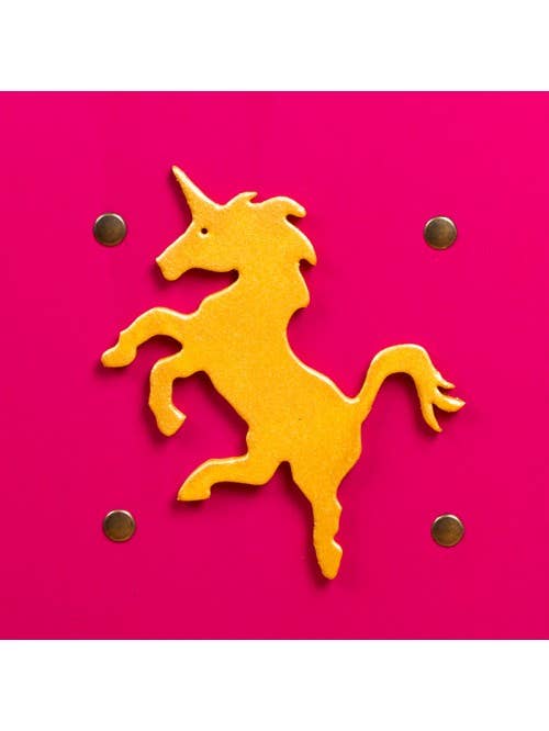 Bouclier Kamelot rose petit modèle avec licorne - ST537