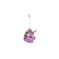 Suspension de Noël - Licorne Rose - 5x8x8,5cm