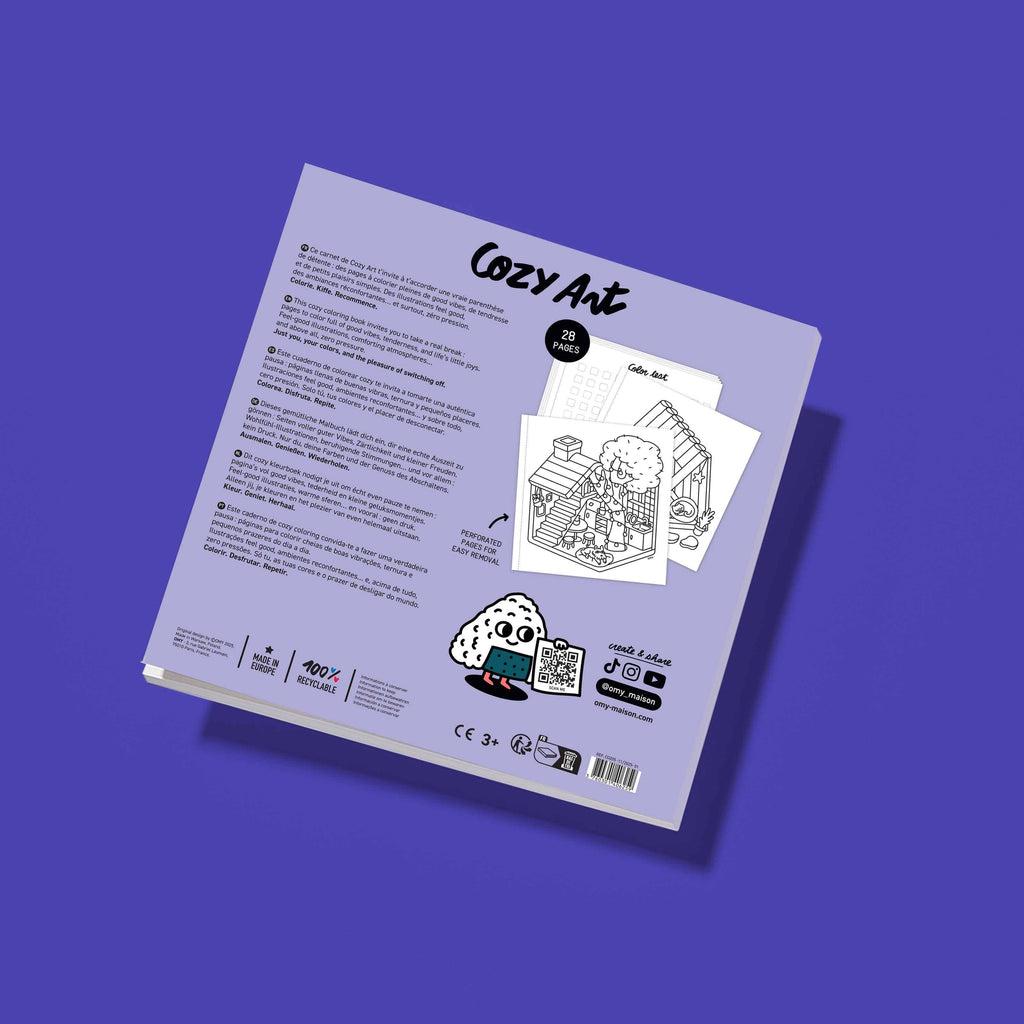 COZY ART COLORING BOOK - TINY HOUSE
