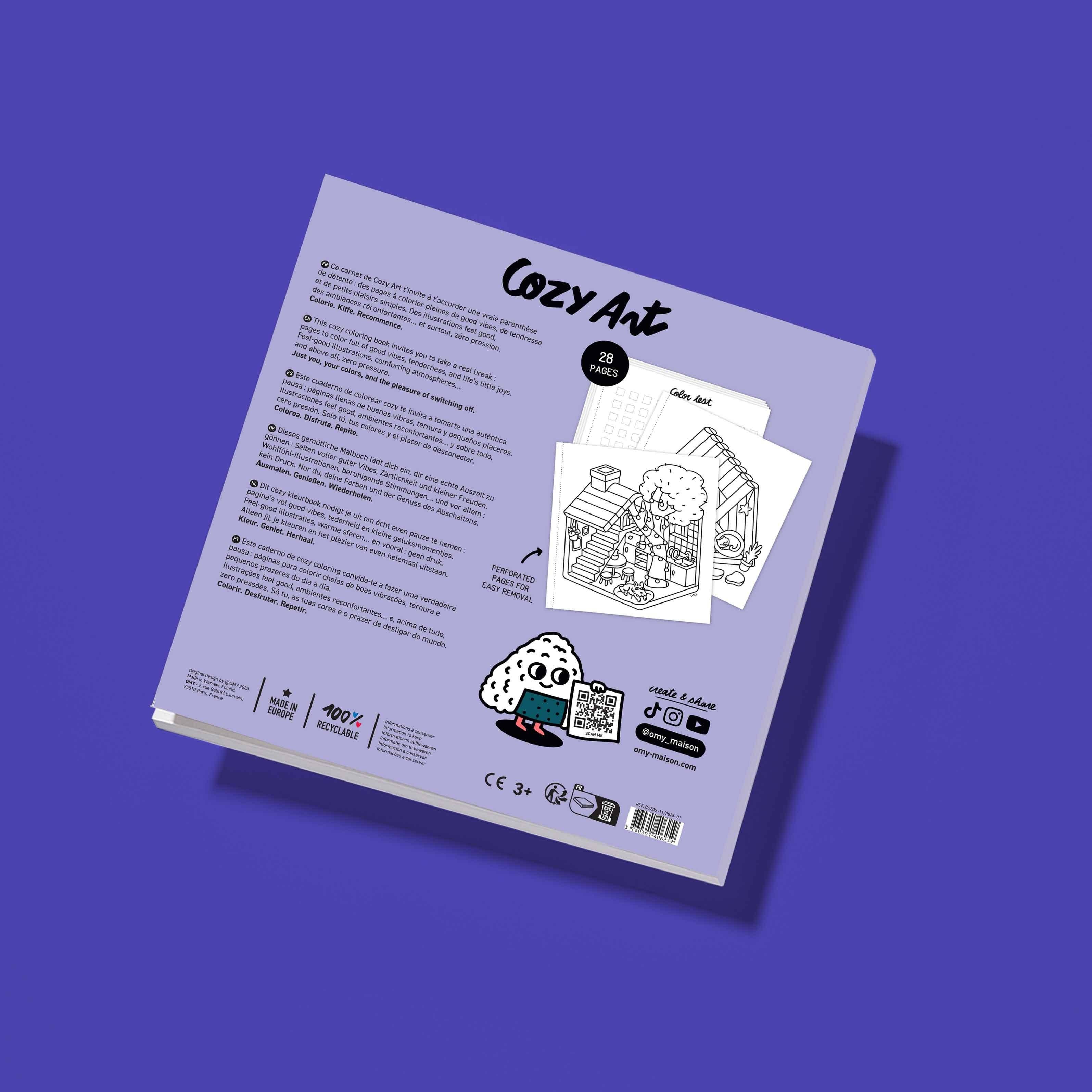 COZY ART COLORING BOOK - TINY HOUSE