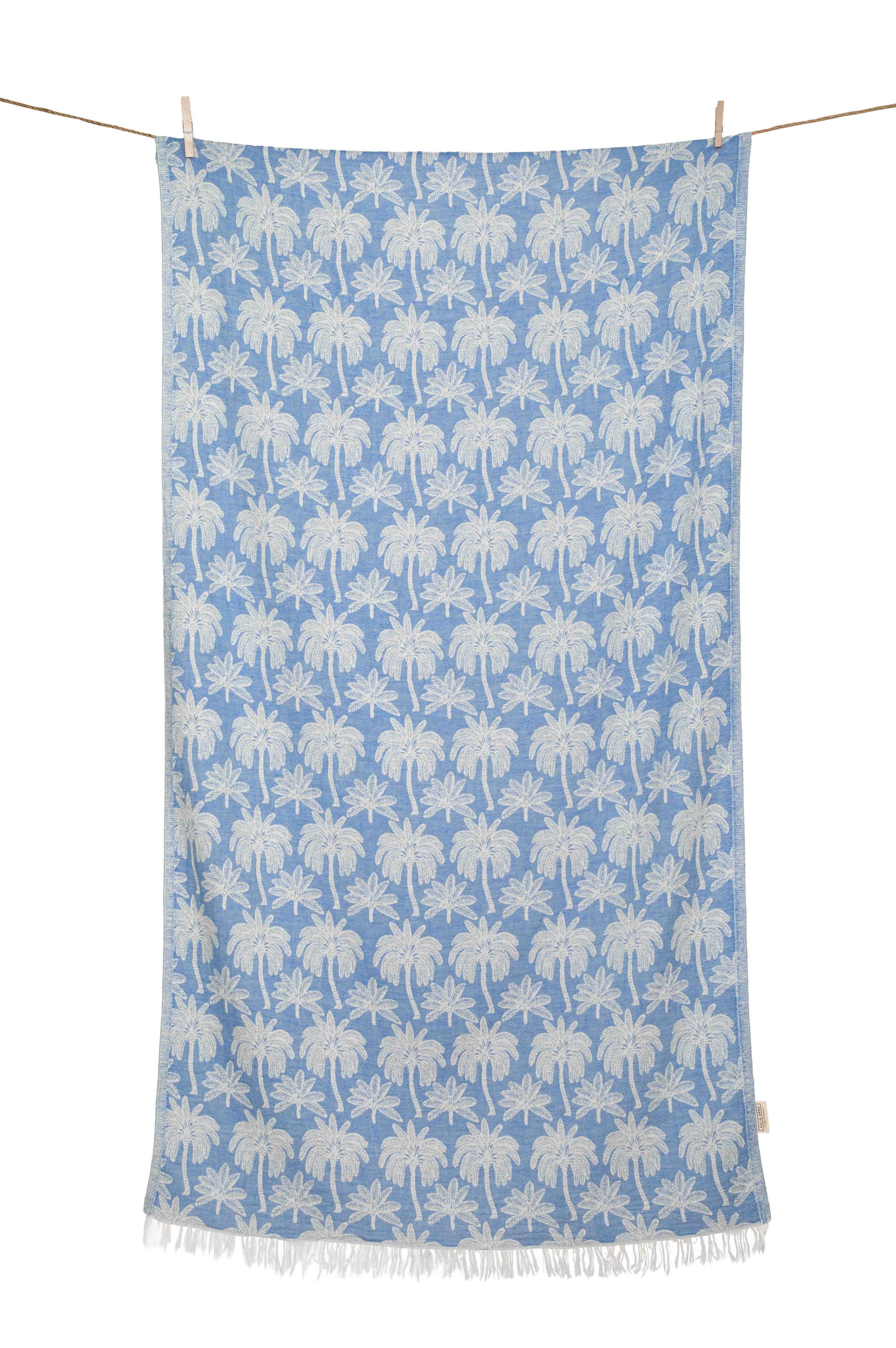 SERVIETTE DE PLAGE FINIKAS BLEU PERLE