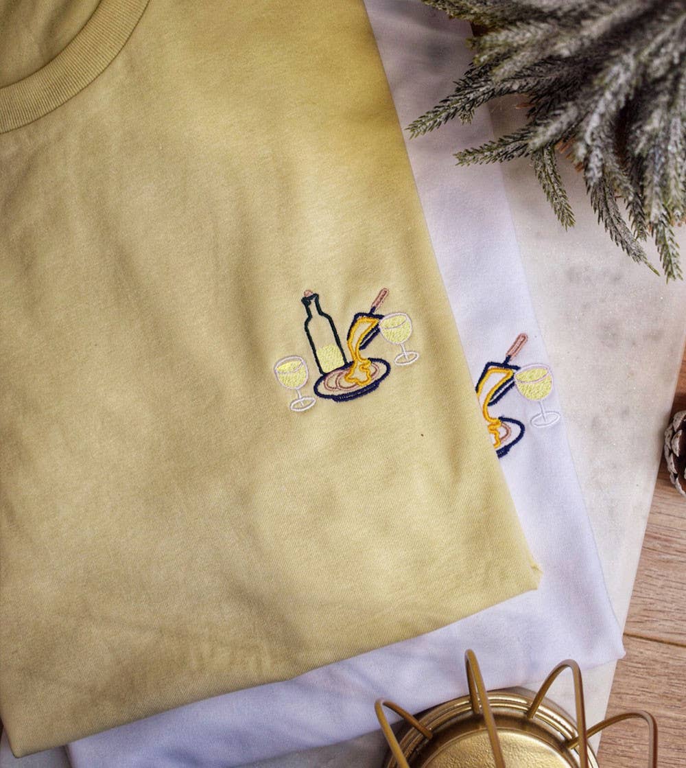 T-shirt Brodé - Raclette: Jaune / XL