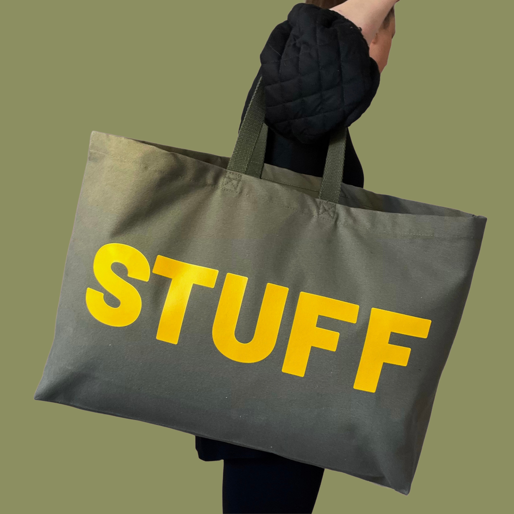 Sac Jumbo STUFF - Olive/Jaune