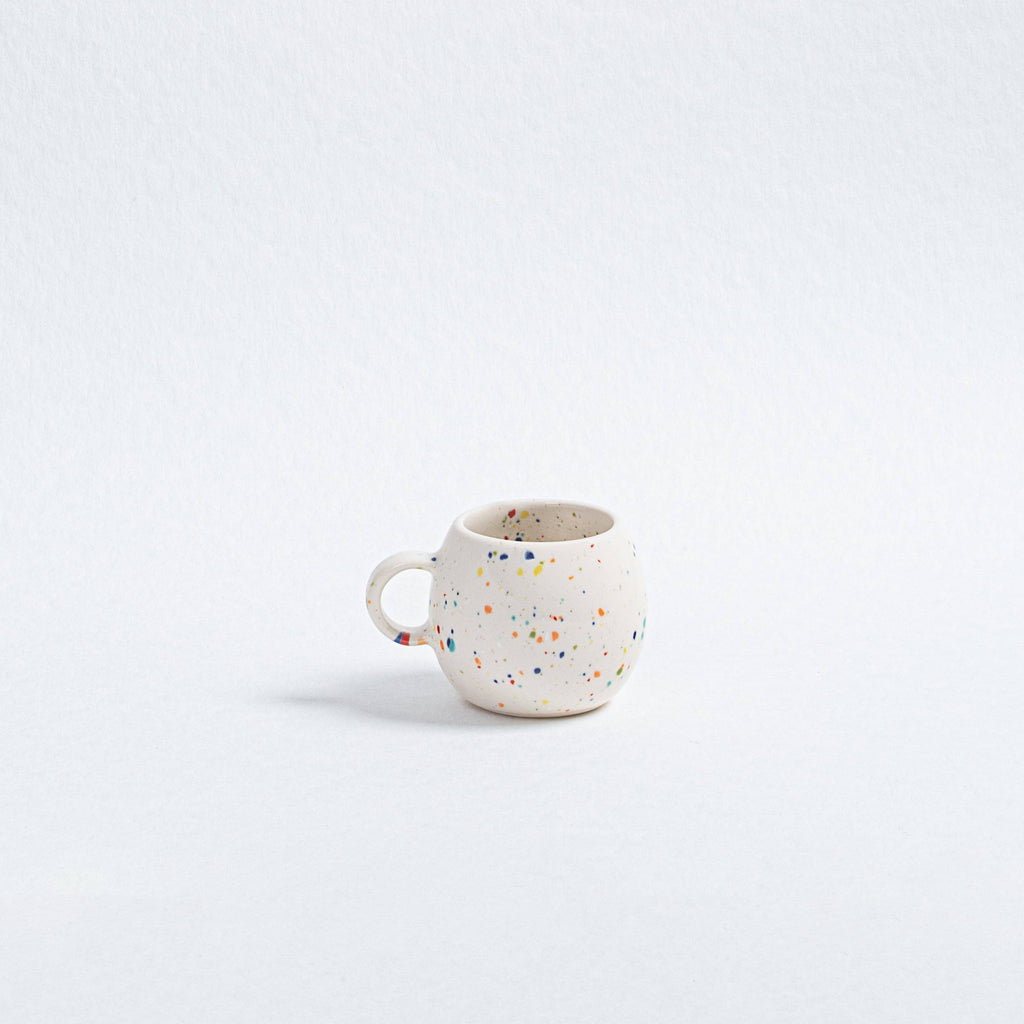 Set de fête New Party : 2 tasses à expresso + 2 mini plateaux: Rose