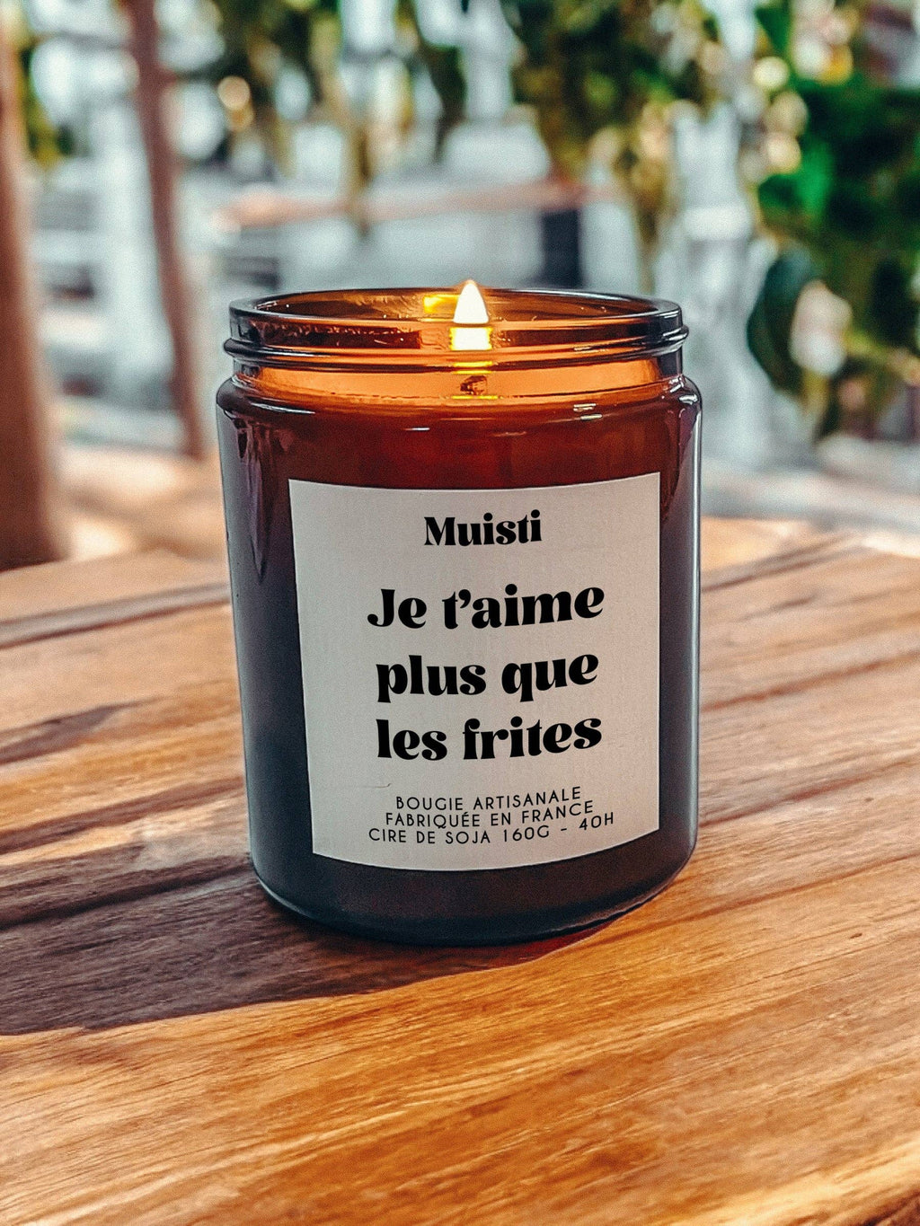 Bougie Parfumée - Je t'aime plus que les frites: Mangue Coco