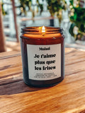 Bougie Parfumée - Je t'aime plus que les frites: Mangue Coco
