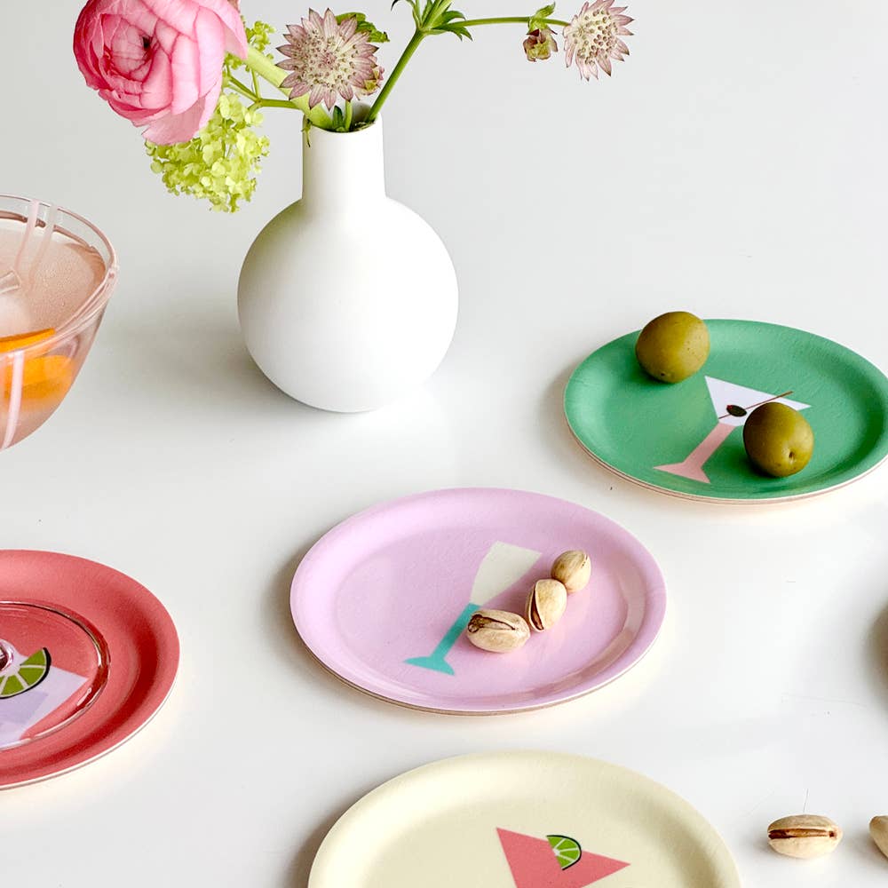 COCKTAILS Lot de 6 sous-verres - 11 cm