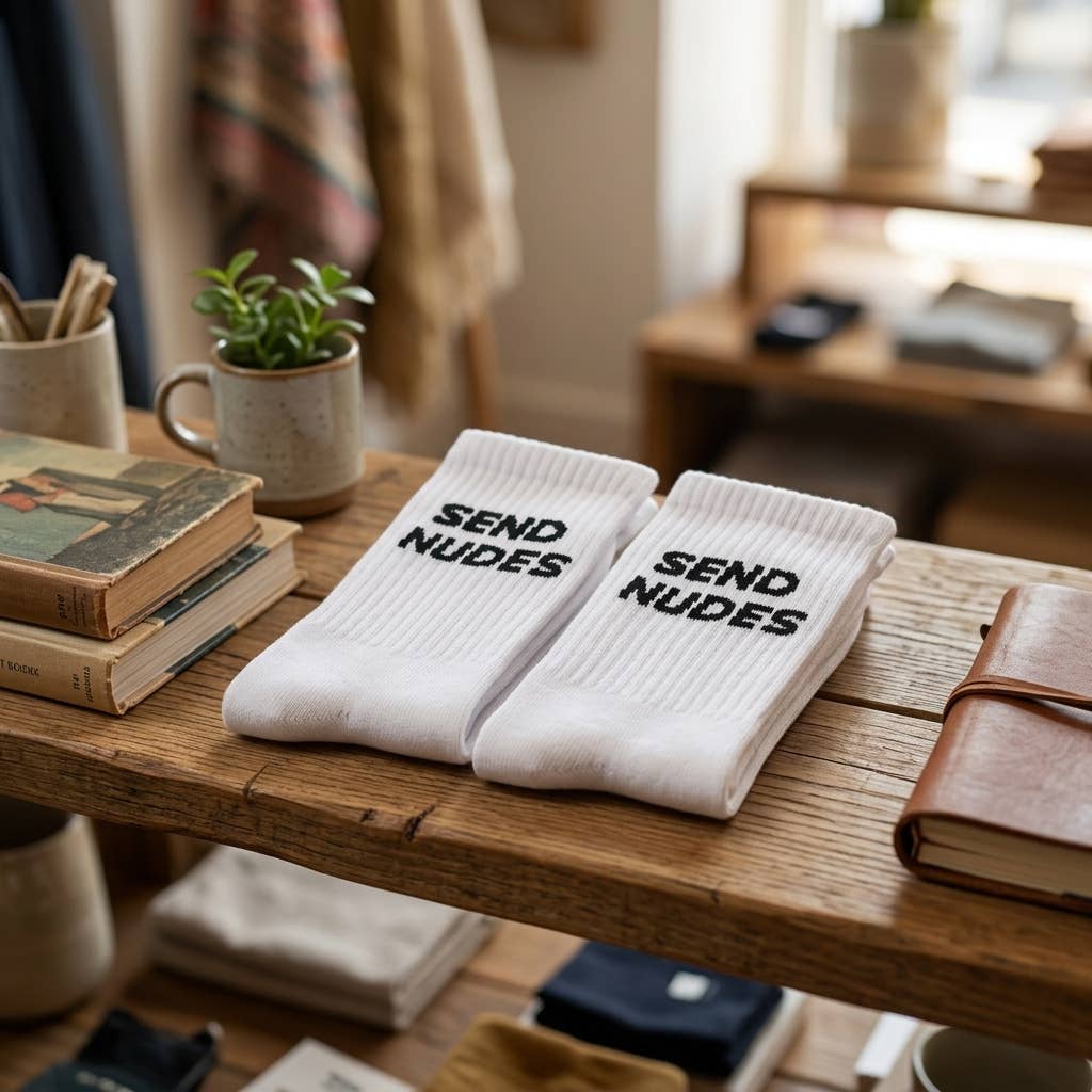 Chaussettes « Envoie des nudes »: 37-43
