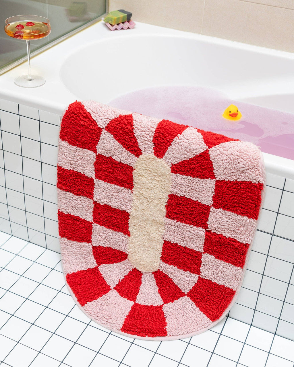Tapis de bain Rita - Rouge