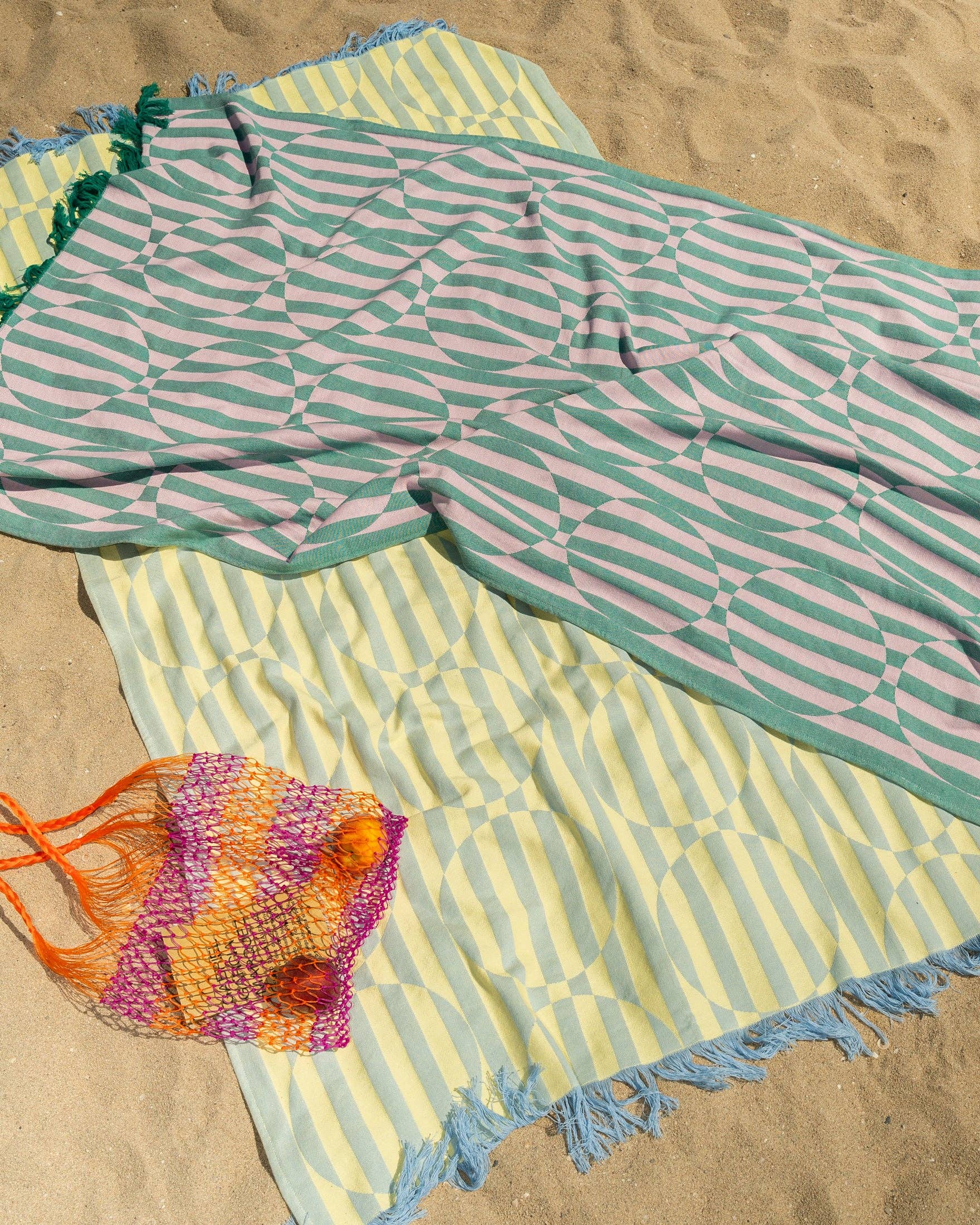 Serviette de plage - Granité à la pastèque