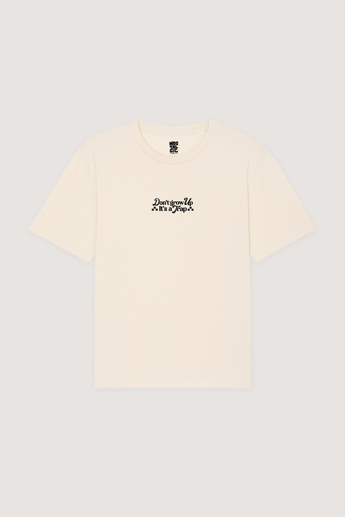 T-shirt naturel oversize « It's a Trap » | M / Oversize