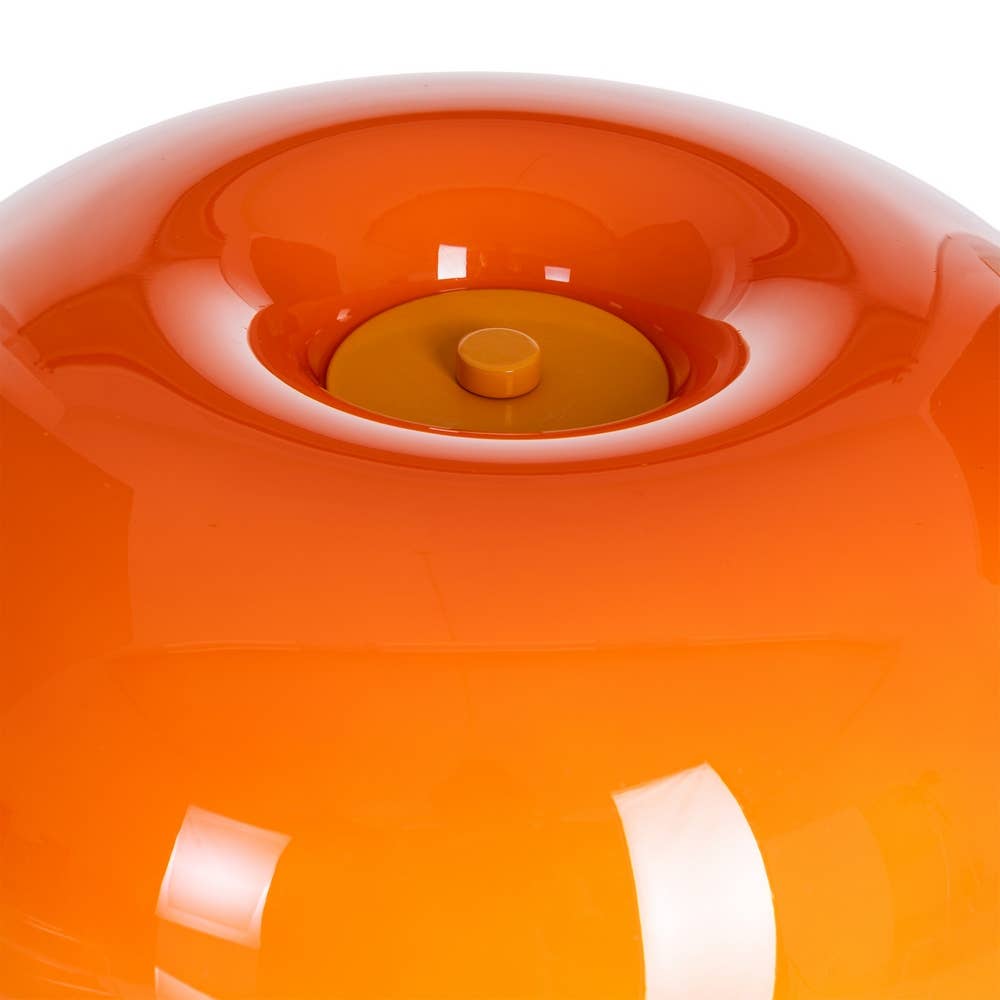 Lampe de table Ben en métal et verre (orange)