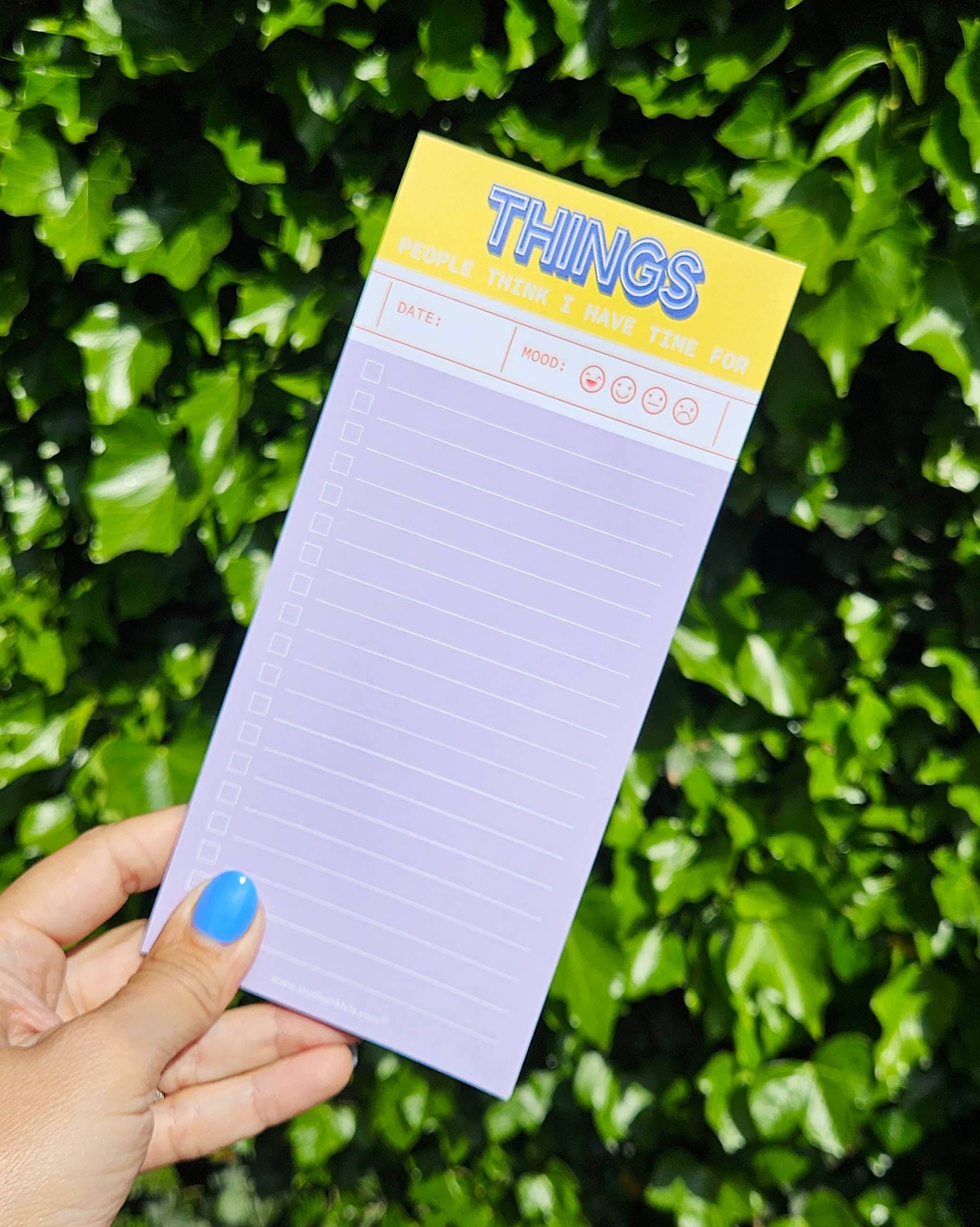 Bloc-notes « Things People Think I Have Time For » - liste de tâches