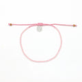Bracelet perlé en verre dépoli Ka'anapali, bracelet de cheville Surf: Rose