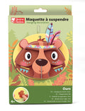 MAQUETTE A SUSPENDRE OURS 3D CARTON