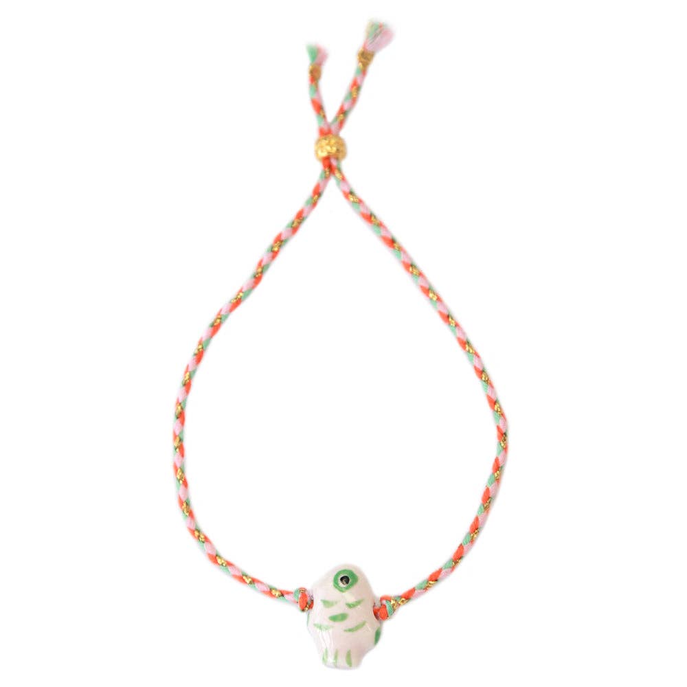 Bracelet tropical avec poisson orange