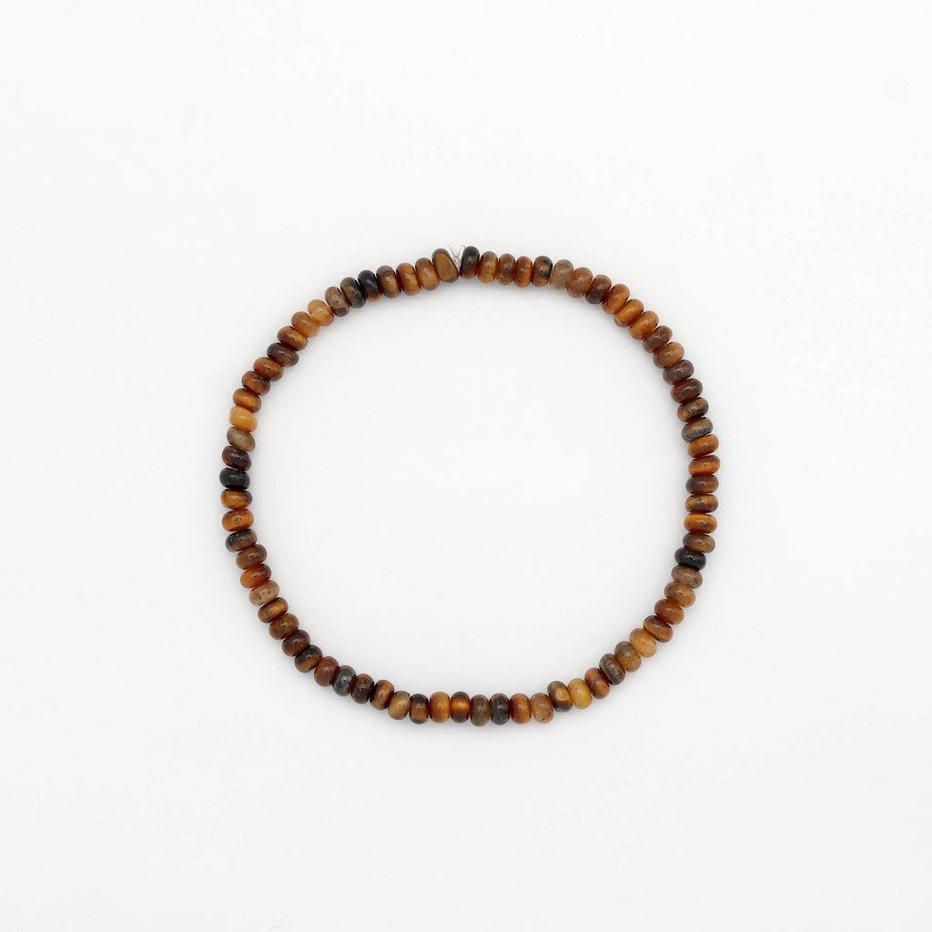 Bracelet élastiqué Pohaku en pierres précieuses: Amethyst